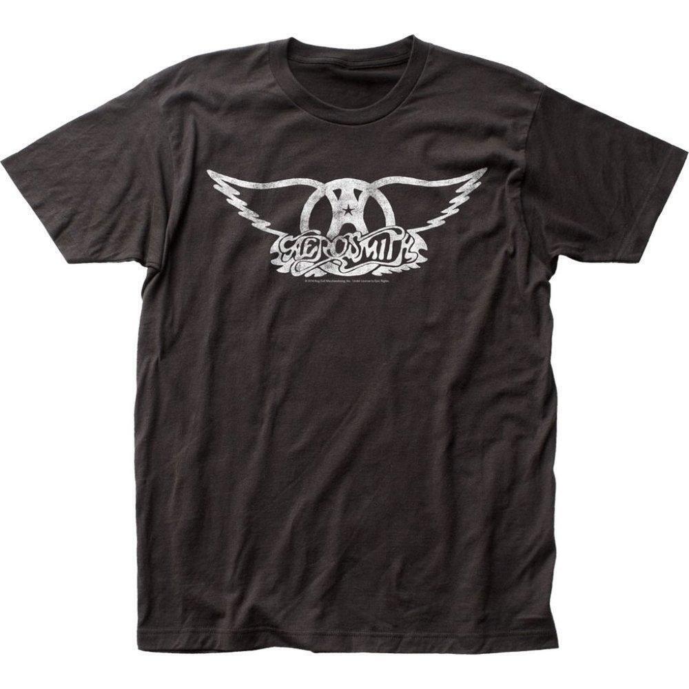 Aerosmith Logo Mens T Shirt Black Aero05